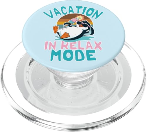 Pinguin – Urlaub im Strand-Modus Eis und Sonne PopSockets PopGrip für MagSafe Pinguin – Urlaub im Strand-Modus Eis und Sonne PopSockets PopGrip für MagSafe von Funny animal kawaii