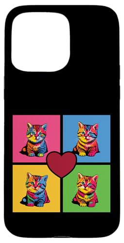 Pop Art Katzen - farbenfrohes Design für Katzenliebhaber Hülle für iPhone 15 Pro Max Pop Art Katzen - farbenfrohes Design für Katzenliebhaber Hülle für iPhone 15 Pro Max von Funny animal kawaii