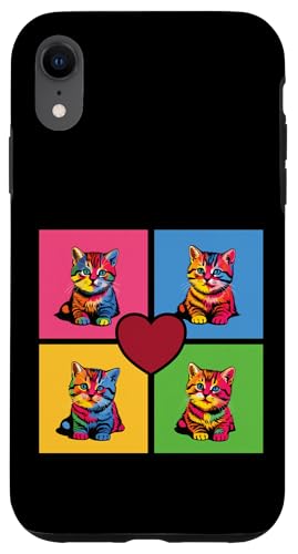 Pop Art Katzen - farbenfrohes Design für Katzenliebhaber Hülle für iPhone XR Pop Art Katzen - farbenfrohes Design für Katzenliebhaber Hülle für iPhone XR von Funny animal kawaii