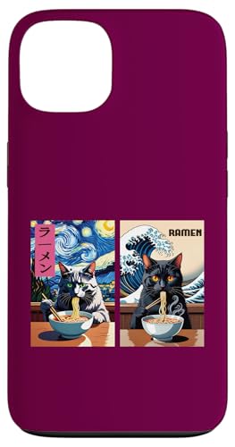 Ramen Fresskatzen - Sternennacht, Kanagawa-Welle Hülle für iPhone 13 Ramen Fresskatzen - Sternennacht, Kanagawa-Welle Hülle für iPhone 13 von Funny animal kawaii