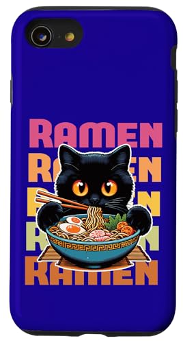 Ramen Verliebte Katze – Japanische Nudeln Tier Kawaii Hülle für iPhone SE (2020) / 7 / 8 von Funny animal kawaii