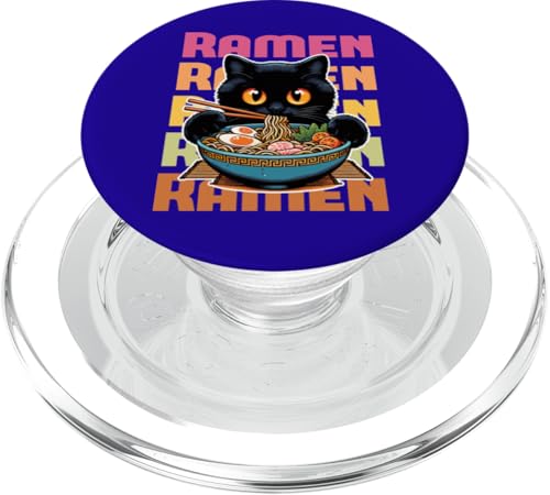 Ramen Verliebte Katze – Japanische Nudeln Tier Kawaii PopSockets PopGrip für MagSafe Ramen Verliebte Katze – Japanische Nudeln Tier Kawaii PopSockets PopGrip für MagSafe von Funny animal kawaii