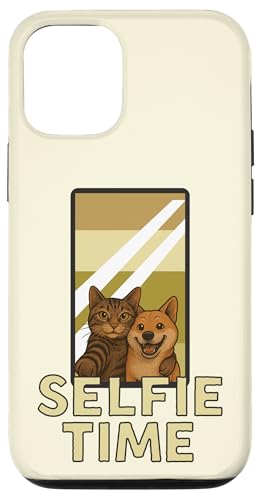 Selfie Time – Duo Lustige Katze Hund Tiere Unzertrennliche Hülle für iPhone 12/12 Pro Selfie Time – Duo Lustige Katze Hund Tiere Unzertrennliche Hülle für iPhone 12/12 Pro von Funny animal kawaii