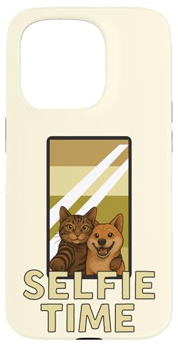 Selfie Time – Duo Lustige Katze Hund Tiere Unzertrennliche Hülle für iPhone 15 Pro Selfie Time – Duo Lustige Katze Hund Tiere Unzertrennliche Hülle für iPhone 15 Pro von Funny animal kawaii