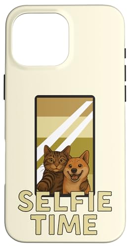 Selfie Time – Duo Lustige Katze Hund Tiere Unzertrennliche Hülle für iPhone 16 Pro Max Selfie Time – Duo Lustige Katze Hund Tiere Unzertrennliche Hülle für iPhone 16 Pro Max von Funny animal kawaii