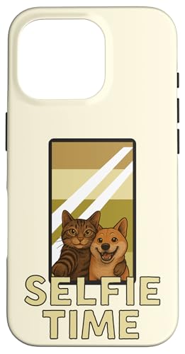Selfie Time – Duo Lustige Katze Hund Tiere Unzertrennliche Hülle für iPhone 16 Pro Selfie Time – Duo Lustige Katze Hund Tiere Unzertrennliche Hülle für iPhone 16 Pro von Funny animal kawaii