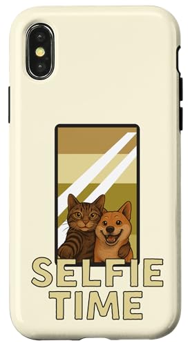Selfie Time – Duo Lustige Katze Hund Tiere Unzertrennliche Hülle für iPhone X/XS Selfie Time – Duo Lustige Katze Hund Tiere Unzertrennliche Hülle für iPhone X/XS von Funny animal kawaii
