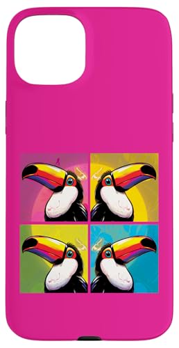 Toucan Pop Art Exotischer Vogel bunt Hülle für iPhone 15 Plus Toucan Pop Art Exotischer Vogel bunt Hülle für iPhone 15 Plus von Funny animal kawaii