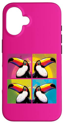Toucan Pop Art Exotischer Vogel bunt Hülle für iPhone 16 Toucan Pop Art Exotischer Vogel bunt Hülle für iPhone 16 von Funny animal kawaii