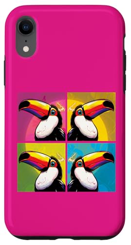 Toucan Pop Art Exotischer Vogel bunt Hülle für iPhone XR Toucan Pop Art Exotischer Vogel bunt Hülle für iPhone XR von Funny animal kawaii