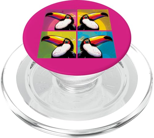 Toucan Pop Art Exotischer Vogel bunt PopSockets PopGrip für MagSafe von Funny animal kawaii