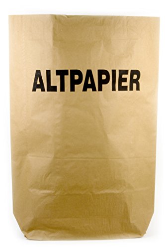 Funny AG-796 Papiermüllsack "Altpapier", 120 L, Braun (25-er Pack) von Funny