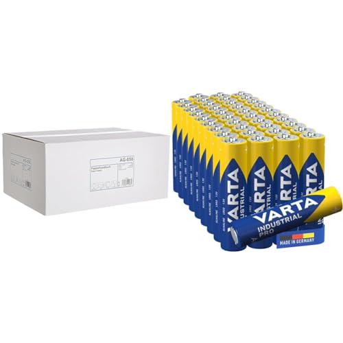 Funny Papierhandtuch & VARTA Batterien AAA, 40 Stück, Industrial Pro, Alkaline Batterie, 1,5V, Vorratspack in umweltschonender Verpackung, Made in Germany [Exklusiv bei Amazon] von Funny