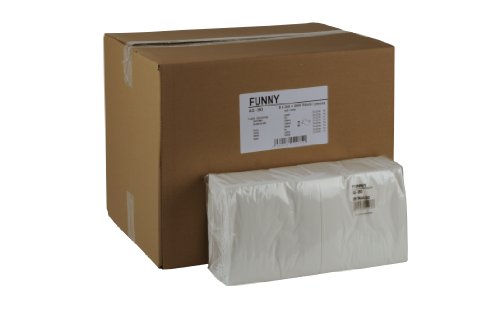 Funny Tafelserviette, 2 lagig, hochweiß 33 x 33 cm 1/4 Falz, 8er Pack (8 x 250 Stück) von Funny