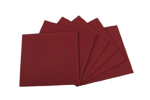 Funny Zelltuchservietten | 33 x 33 cm, 1/4 Falz, 3-lagig, bordeaux|4er Pack (4 x 250 Stück) von Funny