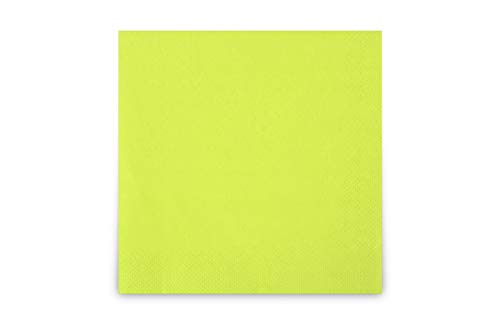 Funny Zelltuchservietten | 33 x 33 cm, 1/4 Falz, 3-lagig,kiwi|4er Pack (4 x 250 Stück) von Funny