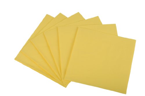 Funny Zelltuchservietten | 40 x 40 cm, 1/4 Falz, 3-lagig, gelb |4er Pack (4 x 250 Stück) von Funny