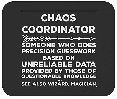 Mauspad mit Chaoskoordinator, 22,9 cm – Chaos Koordinator Definition Organisation Mauspad Poster Mauspad, Witziger Mausgleiter Mauspad mit Chaoskoordinator, 22,9 cm – Chaos Koordinator Definition Organisation Mauspad Poster Mauspad, Witziger Mausgleiter von FunnyLazy