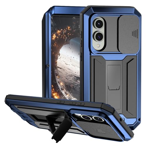 Kompatibel mit Samsung Galaxy S25 Edge, Metallhülle mit Schiebe-Kamera-Abdeckung, eingebauter Displayschutz, Ganzkörper-Hybrid-Ständer, Militär, robuste Panzerung, Aluminium-Silikon-Schutzhülle für Kompatibel mit Samsung Galaxy S25 Edge, Metallhülle mit Schiebe-Kamera-Abdeckung, eingebauter Displayschutz, Ganzkörper-Hybrid-Ständer, Militär, robuste Panzerung, Aluminium-Silikon-Schutzhülle für von FunnyWin