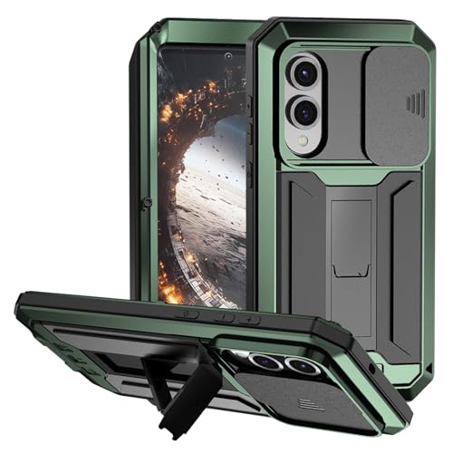Schutzhülle für Samsung Galaxy S25 Edge, Metall, mit Schiebe-Kamera-Abdeckung, eingebauter Displayschutz, Ganzkörper-Hybrid-Ständer, Militär, robuste Panzerung, Aluminium-Silikon-Schutzhülle für Schutzhülle für Samsung Galaxy S25 Edge, Metall, mit Schiebe-Kamera-Abdeckung, eingebauter Displayschutz, Ganzkörper-Hybrid-Ständer, Militär, robuste Panzerung, Aluminium-Silikon-Schutzhülle für von FunnyWin