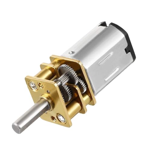 Mini Getriebemotor Gear Mikro-Drehzahlminderungsmotor, N20 Metall-Zahnradgetriebemotor CW/CCW-Mikromotor Gleichstrommotor Mini-Elektro-Getriebemotor (DC 12V 3000RPM) von Funnytek