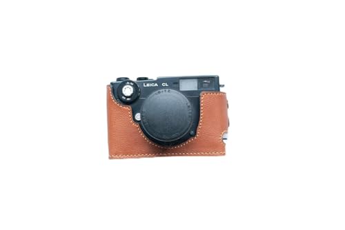 Handgefertigt aus echtem echtem Leder halb Kamera Tasche Tasche für Leica CL Filmkamera braun von Funper