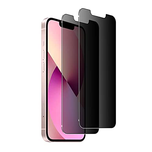 Funrae [2 Stück Privacy Schutzfolie für Panzerfolie Kompatibel mit iPhone 14 / iPhone 13 / iPhone 13 Pro, 9H Härte Anti-Spähen Blickschutzfolie Anti-Spy Sichtschutz Folie Anti-Spy Screen Protector von Funrae