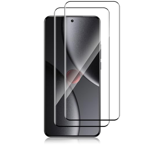 Funrae 3D Full Screen Schutzfolie für Xiaomi Mi 15 Ultra/15 Pro 5G für Panzerglas【2 PCS】, 0.33mm 9H Härte Anti-Kratzen Displayschutz Glasfolie, Anti-Bläschen Folie Schutzglas von Funrae