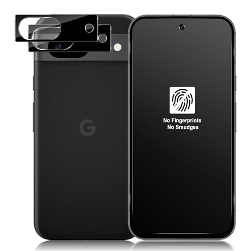 Funrae Full Screen Matt Schutzfolie für Google Pixel 8a für Panzerglas und Kameraschutz [2+2 Stück], Anti-Fingerabdruck, Blendschutz, 9H Härte Matte Panzer Schutz Glas Displayschutz von Funrae