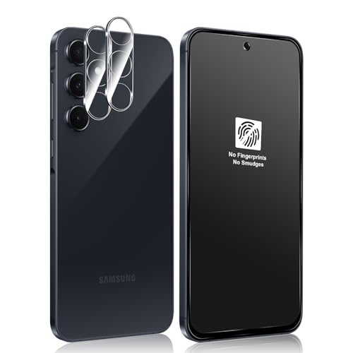 Funrae Full Screen Matt Schutzfolie für Samsung Galaxy A55 5G für Panzerglas und Kameraschutz [2+2 Stück], Anti-Fingerabdruck, Blendschutz, 9H Härte Matte Panzer Schutz Glas Displayschutz von Funrae