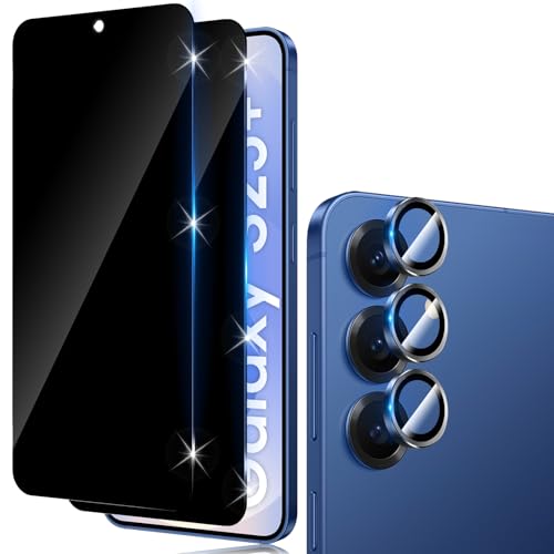 Funrae Full Screen Sichtschutz Schutzfolie für Samsung Galaxy S25 Plus / S25+ 5G für Panzerglas, 2 PCS 9H Härte Sichtschutzfolie und 1 PCS HD Kameraschutz, 0.33MM Anti-Spy Folie Privacy Schutzglas Funrae Full Screen Sichtschutz Schutzfolie für Samsung Galaxy S25 Plus / S25+ 5G für Panzerglas, 2 PCS 9H Härte Sichtschutzfolie und 1 PCS HD Kameraschutz, 0.33MM Anti-Spy Folie Privacy Schutzglas von Funrae