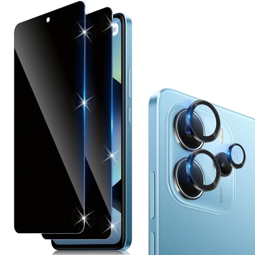 Funrae Full Screen Sichtschutz Schutzfolie für Xiaomi Redmi Note 14 4G für Panzerglas, 2 PCS 9H Härte Sichtschutzfolie und 1 PCS Ultra-Klar Kameraschutz, 0.33MM Anti-Spy Folie Privacy Schutzglas Funrae Full Screen Sichtschutz Schutzfolie für Xiaomi Redmi Note 14 4G für Panzerglas, 2 PCS 9H Härte Sichtschutzfolie und 1 PCS Ultra-Klar Kameraschutz, 0.33MM Anti-Spy Folie Privacy Schutzglas von Funrae