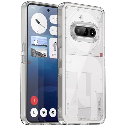 Funrae Hülle Kompatibel mit Nothing Phone (3a), [Rutschfestem][Kratzfeste][Stoßfest] Weich TPU Schutzhülle Soft Bumper Case Cover Handyhülle für Nothing Phone (3a) - Transparent von Funrae