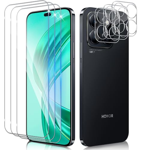 Funrae Schutzfolie für HONOR X8b für Panzerglas mit Kameraschutz, 3 PCS 0.33MM 9H Härte Folie und 3 PCS Ultra-Klar Kamera Schutz, Anti-Kratzen Displayschutz HD Schutzglas Funrae Schutzfolie für HONOR X8b für Panzerglas mit Kameraschutz, 3 PCS 0.33MM 9H Härte Folie und 3 PCS Ultra-Klar Kamera Schutz, Anti-Kratzen Displayschutz HD Schutzglas von Funrae
