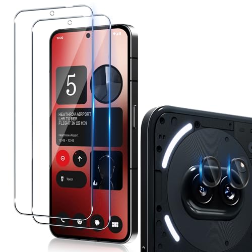 Funrae Schutzfolie für Nothing Phone 2A / Phone 2A Plus /2a+ für Panzerglas, 2 Stück 9H Härte Folie und 1 Stück Ultra-Klar Kameraschutz, 0.33mm Anti-Kratzen Displayschutz, Anti-Bläschen Schutzglas Funrae Schutzfolie für Nothing Phone 2A / Phone 2A Plus /2a+ für Panzerglas, 2 Stück 9H Härte Folie und 1 Stück Ultra-Klar Kameraschutz, 0.33mm Anti-Kratzen Displayschutz, Anti-Bläschen Schutzglas von Funrae