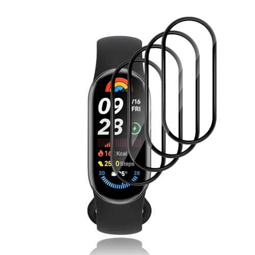 Funrae Schutzfolie für Xiaomi mi Smart Band 10/Band 9 für Panzerglas, 4 Stücke Full Screen Blasenfreie HD Anti-Kratz Displayschutzfolie Wasserdicht Härtegrad 9H Displayschutz Film Funrae Schutzfolie für Xiaomi mi Smart Band 10/Band 9 für Panzerglas, 4 Stücke Full Screen Blasenfreie HD Anti-Kratz Displayschutzfolie Wasserdicht Härtegrad 9H Displayschutz Film von Funrae