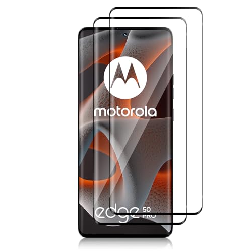 Funrae Schutzfolie für Motorola Moto Edge 50 Pro/Edge 50 Fusion/Edge 50 Ultra Pro für Panzerglas [2 PCS], 0.33mm Ultra-Klar Folie, 9H Härte Anti-Kratzen Schutzglas, Anti-Bläschen Panzerfolie von Funrae