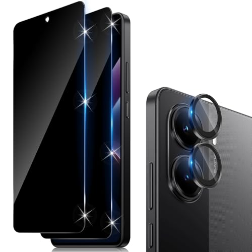 Funrae Sichtschutz Schutzfolie für Xiaomi Mi Poco X7 Pro 5G für Panzerglas, 2 Stück 9H Härte 0.33MM Sichtschutzfolie und 1 Stück Ultra-Klar Kameraschutz, Anti-Spy Folie Privacy Schutzglas Funrae Sichtschutz Schutzfolie für Xiaomi Mi Poco X7 Pro 5G für Panzerglas, 2 Stück 9H Härte 0.33MM Sichtschutzfolie und 1 Stück Ultra-Klar Kameraschutz, Anti-Spy Folie Privacy Schutzglas von Funrae