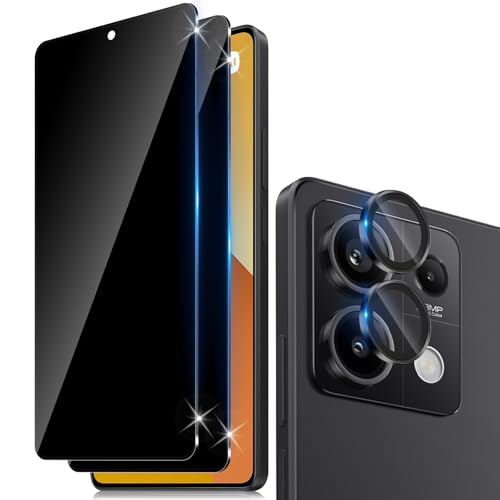 Funrae Sichtschutz Schutzfolie für Xiaomi Redmi Note 13 5G für Panzerglas, 2 Stück 9H Härte 0.33MM Sichtschutzfolie und 1 Stück Ultra-Klar Kameraschutz, Anti-Spy Folie Privacy Schutzglas Funrae Sichtschutz Schutzfolie für Xiaomi Redmi Note 13 5G für Panzerglas, 2 Stück 9H Härte 0.33MM Sichtschutzfolie und 1 Stück Ultra-Klar Kameraschutz, Anti-Spy Folie Privacy Schutzglas von Funrae