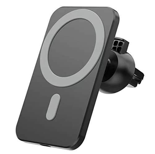 Magnetisches Kabelloses Handyhalterung Auto Mit Ladefunktion, 360° Drehbar Autohalterung, Wireless Charger Auto für iPhone 14/13/12 Serie, Keine Montage-Schwarz Magnetisches Kabelloses Handyhalterung Auto Mit Ladefunktion, 360° Drehbar Autohalterung, Wireless Charger Auto für iPhone 14/13/12 Serie, Keine Montage-Schwarz von Funthy