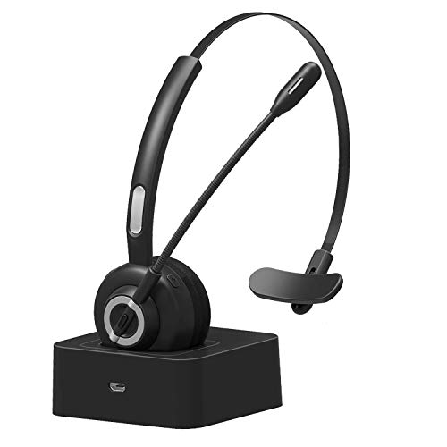 Funtuan Bluetooth-Headset mit Mikrofon, kabelloser Bluetooth-Kopfhörer, Geräuschunterdrückung, Trucker, Bluetooth-Headset von Funtuan