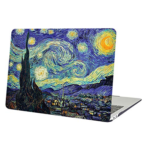 Ymix Schutzhülle für MacBook Air 11,6 Zoll, schicke PC-Hartschalenhülle (Serie „Silent City“), extra dünn, schützende Abdeckung für MacBook Air 11 Zoll (Modelle: A1370 und A1465) 01 Starry Night Macbook Pro 15" NO CD-ROM (A1398) von Funut