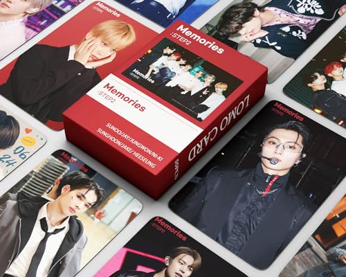 Funwaretech ENHYPEN Memories:Step 2 Photocards 55 Pcs 2023 Enhypen Lomo Cards Kpop Merchandise Gift for Fans Boys Girls ENGENE von Funwaretech