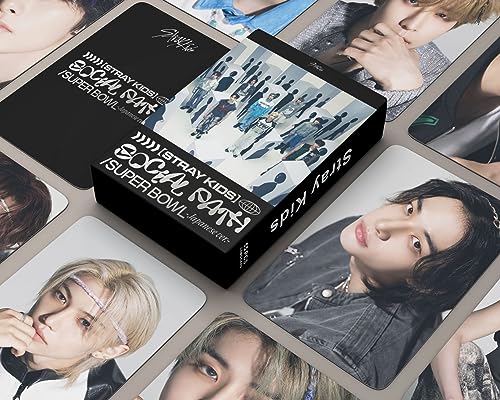 Funwaretech Stray Kids Social Path Photocards 2023 New Album Lomo Card Set Mini Greeting Cards SKZ's Fans Gift Kpop Merchandise for Fans Stay Boys and Girls-Type A von Funwaretech