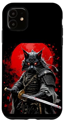 Furchtloser Krieger Samurai Katze Hülle für iPhone 11 Furchtloser Krieger Samurai Katze Hülle für iPhone 11 von Furchtloser Krieger Samurai Katze Designs
