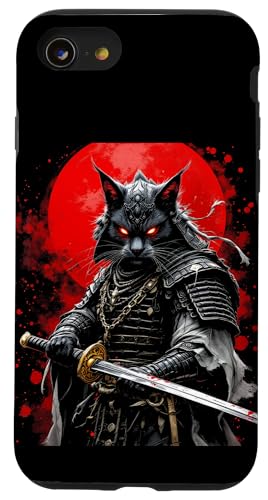 Furchtloser Krieger Samurai Katze Hülle für iPhone SE (2020) / 7 / 8 von Furchtloser Krieger Samurai Katze Designs