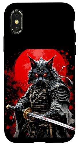 Furchtloser Krieger Samurai Katze Hülle für iPhone X/XS Furchtloser Krieger Samurai Katze Hülle für iPhone X/XS von Furchtloser Krieger Samurai Katze Designs