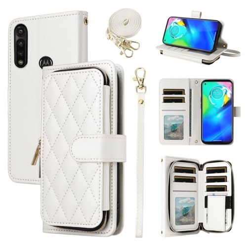 Furiet Argyle-Schutzhülle für Moto G Power 2020, mit Handschlaufe, Schultergurt, Kartenfächern, Reißverschluss, Geldbörse, luxuriöses PU-Leder, Ständer, kariert, Handyhülle für Motorola GPower, Frauen Furiet Argyle-Schutzhülle für Moto G Power 2020, mit Handschlaufe, Schultergurt, Kartenfächern, Reißverschluss, Geldbörse, luxuriöses PU-Leder, Ständer, kariert, Handyhülle für Motorola GPower, Frauen von Furiet