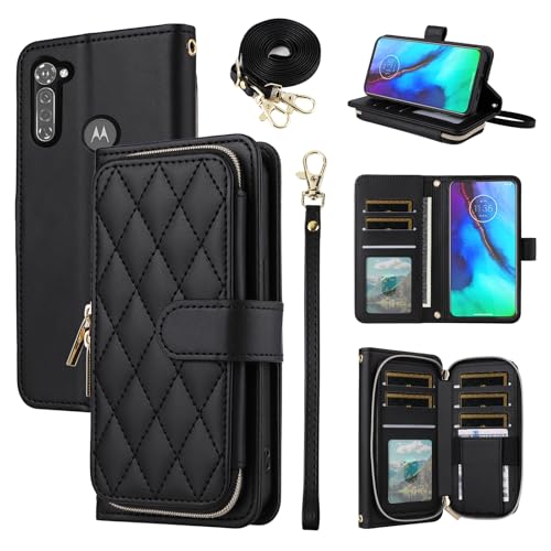 Furiet Argyle Schutzhülle für Moto G Stylus 2020 MotoG Pro, mit Handschlaufe, Schultergurt, Kartenfächern, Reißverschluss, Standfunktion, Handyhülle für Motorola GStylus Stylo XT2043-4 XT2043, für von Furiet