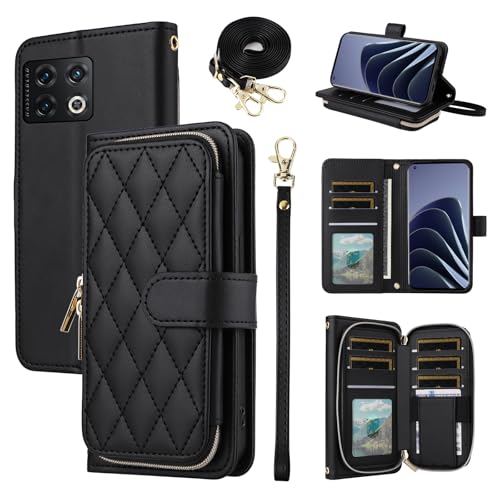 Furiet Argyle-Schutzhülle für OnePlus 10 Pro One Plus 10Pro 5G, mit Handgelenkschlaufe, Schultergurt, 9 Kartenfächer, Reißverschluss, Geldbörse, Ständer, Handyhülle für On 1 Plus 1 + Plus10 1+ Pro Ten Furiet Argyle-Schutzhülle für OnePlus 10 Pro One Plus 10Pro 5G, mit Handgelenkschlaufe, Schultergurt, 9 Kartenfächer, Reißverschluss, Geldbörse, Ständer, Handyhülle für On 1 Plus 1 + Plus10 1+ Pro Ten von Furiet